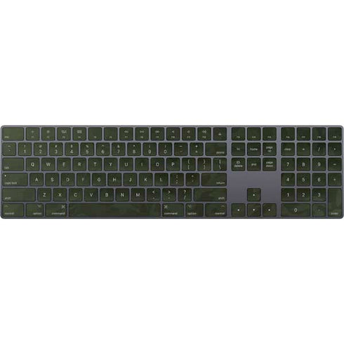 Military Green Shadow Camo Magic Keyboard with Numeric Keypad Skin