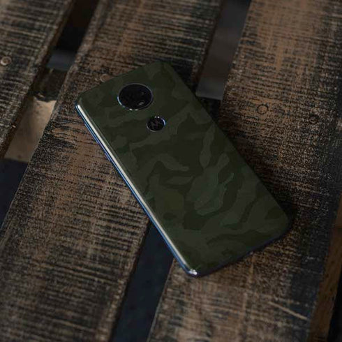 Military Green Shadow Camo Moto E5 Plus Skin