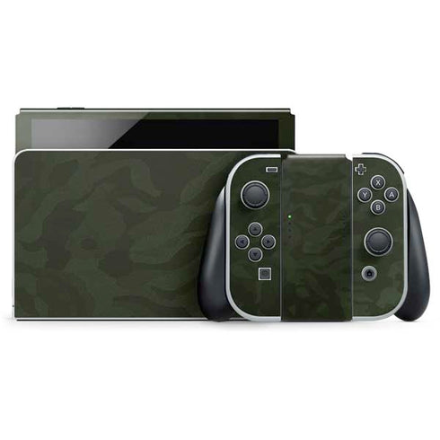 Military Green Shadow Camo Nintendo Switch OLED (2021) Skin