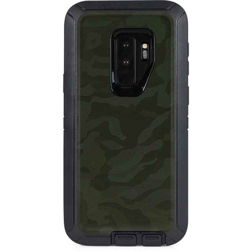 Military Green Shadow Camo Otterbox Defender Galaxy Skin