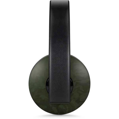 Military Green Shadow Camo PlayStation 4 Gold Wireless Headset Skin