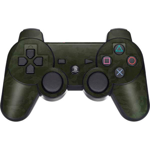 Military Green Shadow Camo PS3 Dual Shock wireless controller Skin