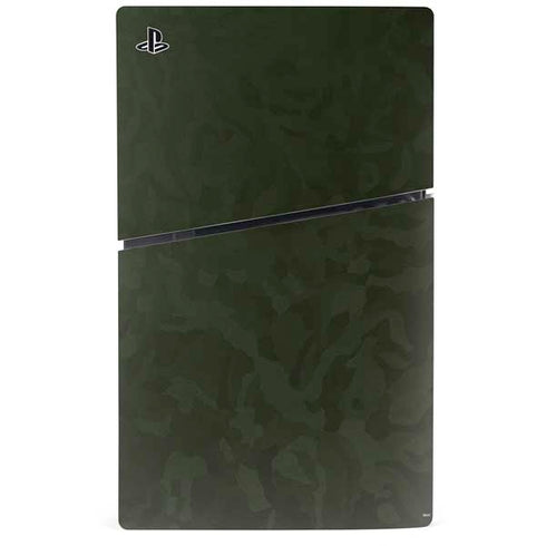 Military Green Shadow Camo PS5 Slim Disk Bundle Skin