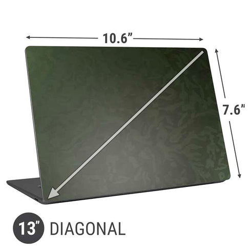Military Green Shadow Camo Universal Laptop 13in (10.6 x 7.6in) Skin