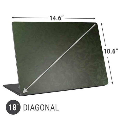 Military Green Shadow Camo Universal Laptop 18in (14.6 x 10.6in) Skin