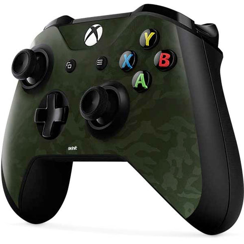 Military Green Shadow Camo Xbox One X Controller Skin