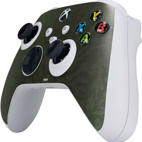 Military Green Shadow Camo Xbox Series S Controller Skin