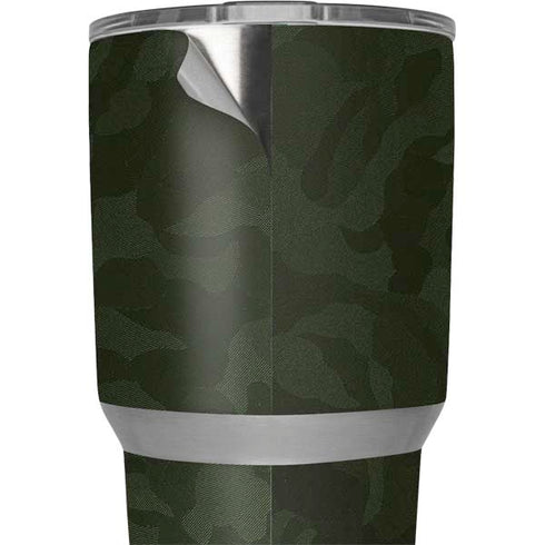 Military Green Shadow Camo Yeti 30oz Rambler Tumbler Skin
