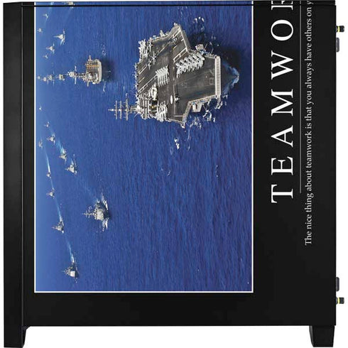 Military Inspirational Poster Corsair 4000D Tempered Glass Mid-Tower ATX Case Skin