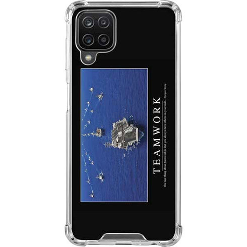 Military Inspirational Poster Galaxy A12 Clear Case