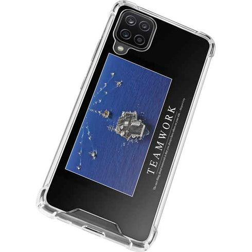 Military Inspirational Poster Galaxy A12 Clear Case