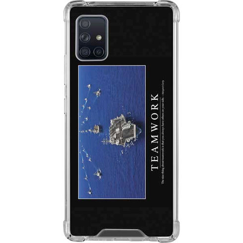 Military Inspirational Poster Galaxy A51 5G Clear Case