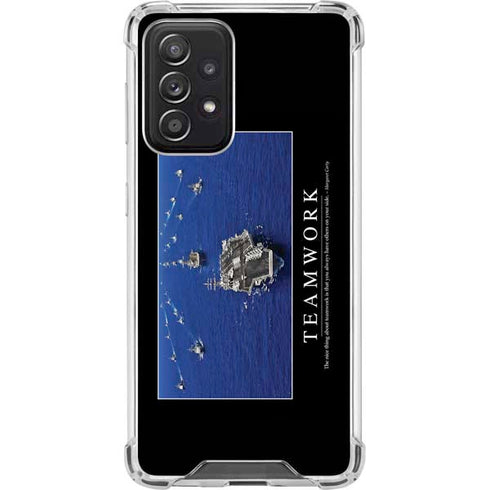 Military Inspirational Poster Galaxy A52 5G Clear Case