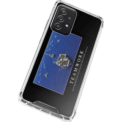 Military Inspirational Poster Galaxy A52 5G Clear Case