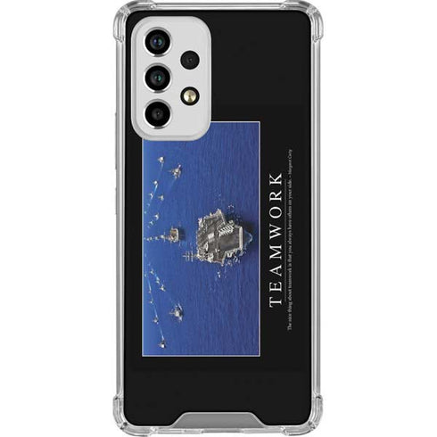 Military Inspirational Poster Galaxy A53 5G Clear Case
