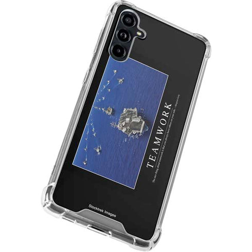 Military Inspirational Poster Galaxy A54 5G Clear Case