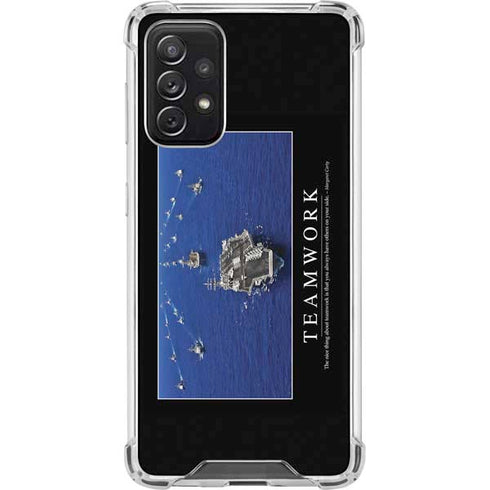 Military Inspirational Poster Galaxy A72 5G Clear Case