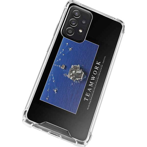 Military Inspirational Poster Galaxy A72 5G Clear Case