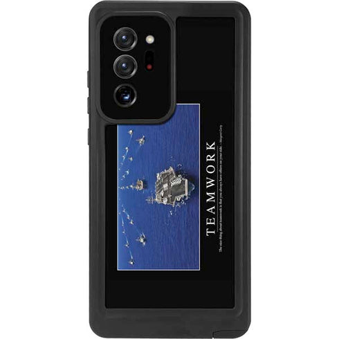 Military Inspirational Poster Galaxy Note20 Ultra 5G Waterproof Case