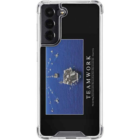 Military Inspirational Poster Galaxy S22 Clear Case
