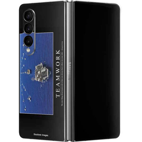 Military Inspirational Poster Galaxy Z Fold4 5G Skin