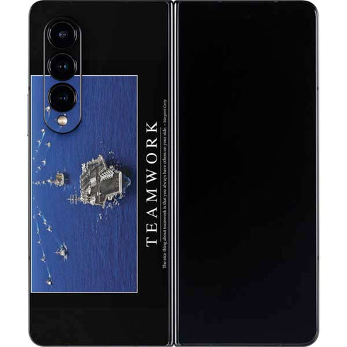 Military Inspirational Poster Galaxy Z Fold4 5G Skin