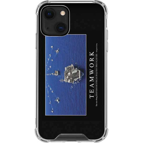Military Inspirational Poster iPhone 14 Plus Clear Case