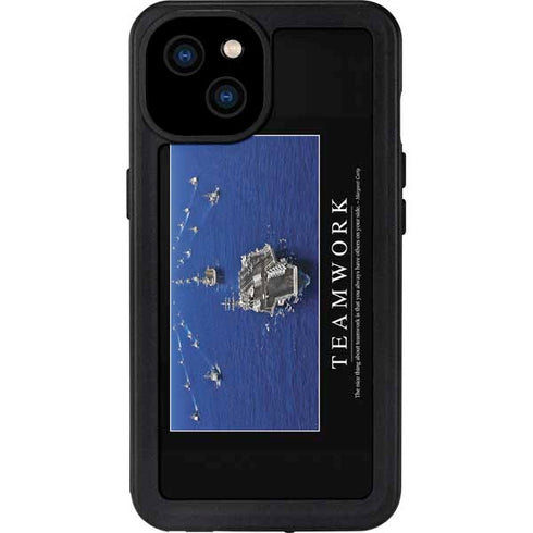 Military Inspirational Poster iPhone 15 Plus Waterproof Case