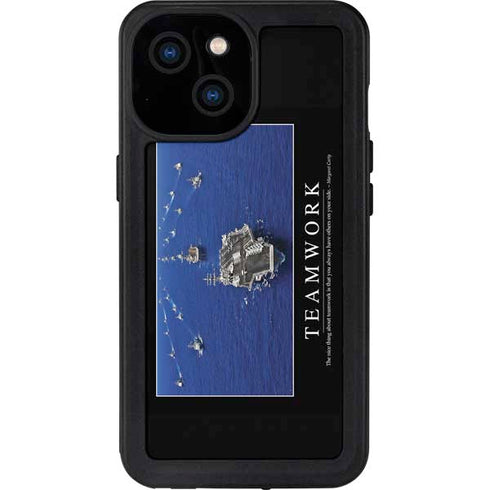 Military Inspirational Poster iPhone 15 Waterproof Case