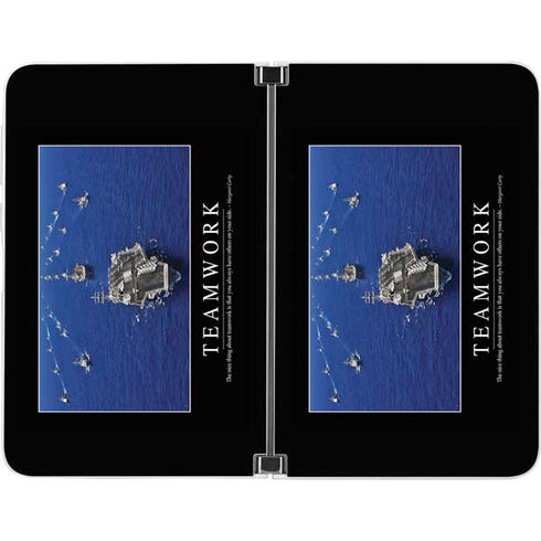 Military Inspirational Poster Surface Duo Skin