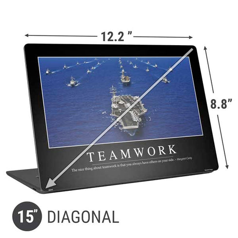 Military Inspirational Poster Universal Laptop 15in (12.2 x 8.8in) Skin