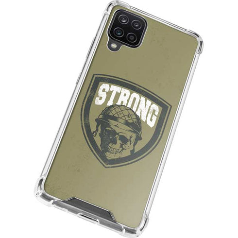 Military Strong Galaxy A12 Clear Case