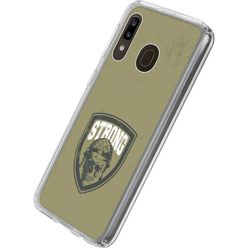 Military Strong Galaxy A20 Clear Case