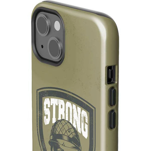 Military Strong iPhone 15 Plus Impact Case