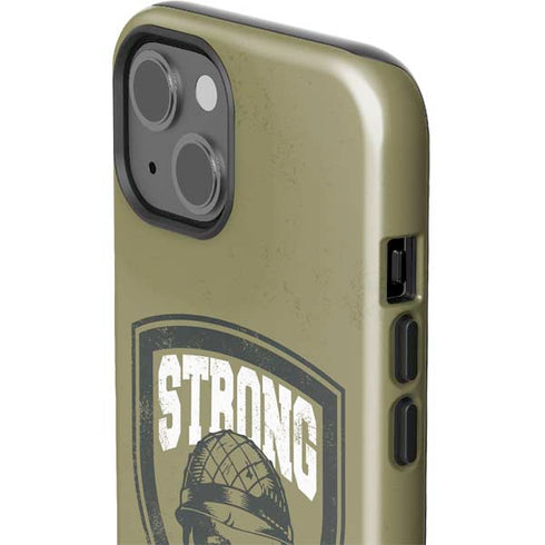 Military Strong iPhone 15 Impact Case