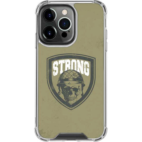 Military Strong iPhone 15 Pro Clear Case
