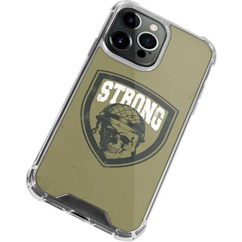 Military Strong iPhone 14 Pro Clear Case