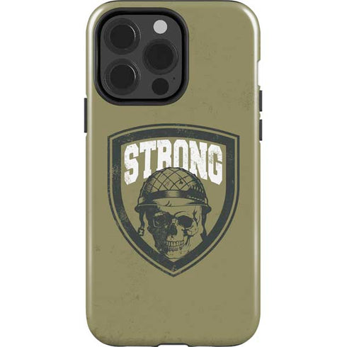 Military Strong iPhone 15 Pro Impact Case