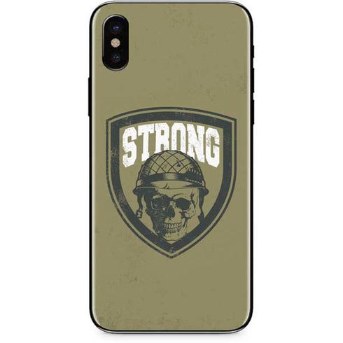 Military Strong iPhone X Skin