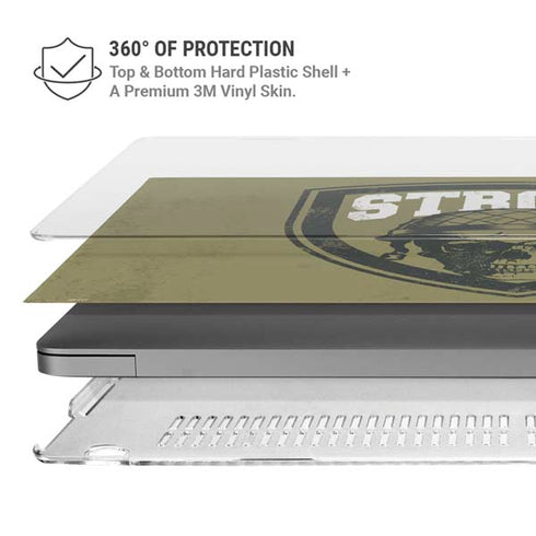 Military Strong MacBook Pro 16in (2021-25) Case plus Skin