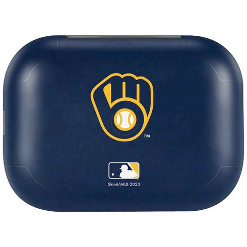 MLB Milwaukee Brewers - Solid Distressed Amazon Echo Buds Skin