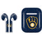 MLB Milwaukee Brewers - Solid Distressed Apple AirPods 2 Skin