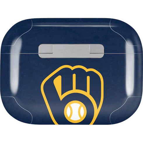 MLB Milwaukee Brewers - Solid Distressed Apple AirPods Pro Skin