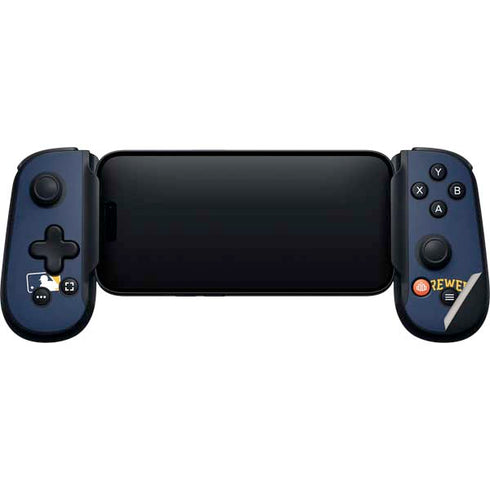 MLB Milwaukee Brewers - Solid Distressed Backbone One for iPhone Game Controller Skin