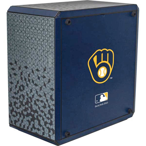 MLB Milwaukee Brewers - Solid Distressed Cooler Master MasterBox Q300L Mini Tower Skin