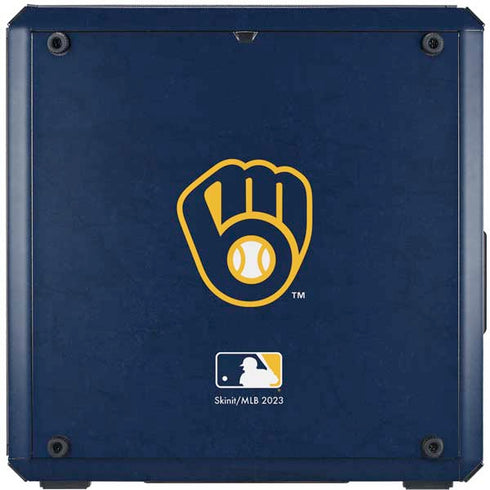 MLB Milwaukee Brewers - Solid Distressed Cooler Master MasterBox Q300L Mini Tower Skin