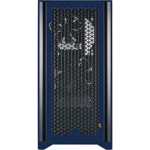 MLB Milwaukee Brewers - Solid Distressed Corsair 4000D Tempered Glass Mid-Tower ATX Case Skin