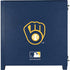 MLB Milwaukee Brewers - Solid Distressed Corsair 4000D Tempered Glass Mid-Tower ATX Case Skin