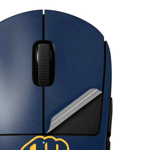 MLB Milwaukee Brewers - Solid Distressed G Pro Wireless Gaming Mouse Skin