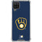 MLB Milwaukee Brewers - Solid Distressed Galaxy A12 Clear Case